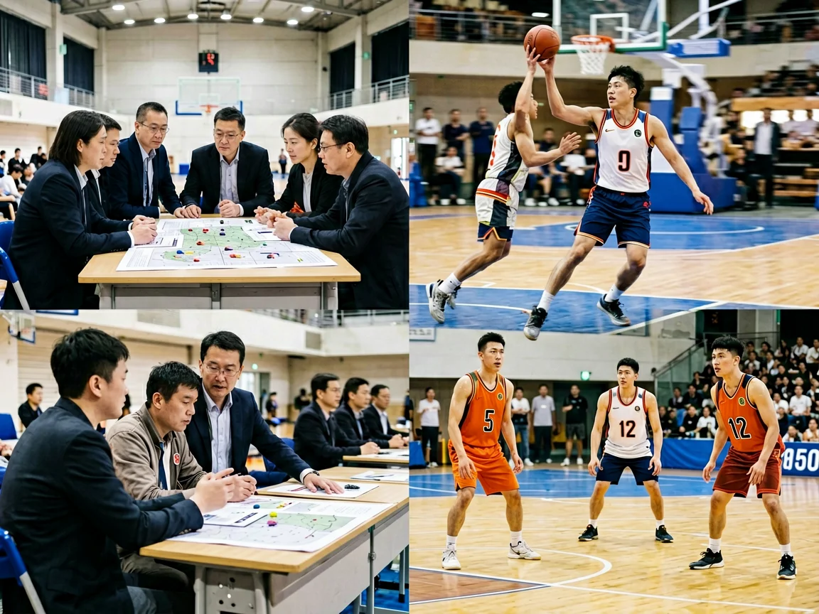 篮球赛场热血绝杀瞬间